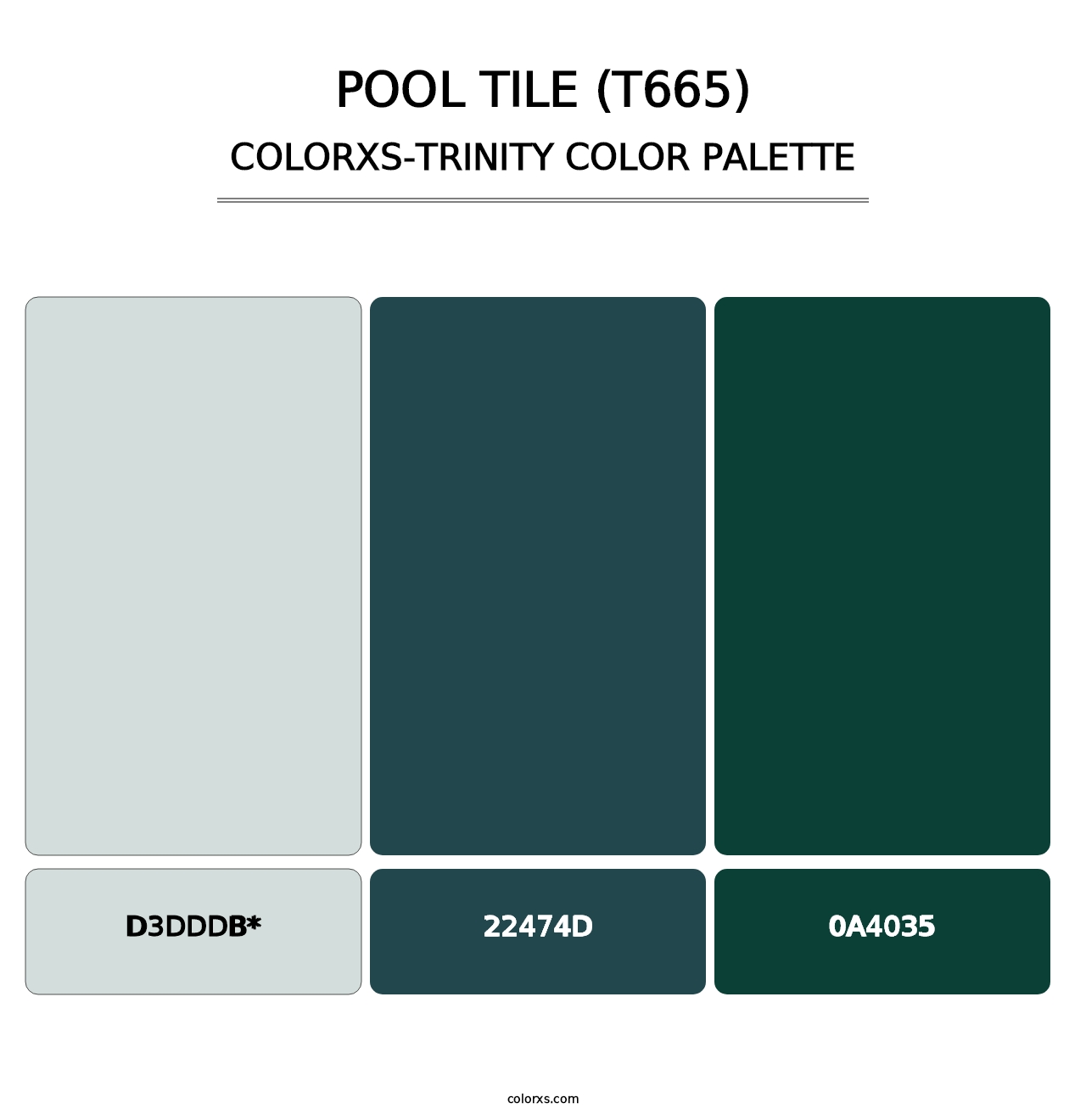 Pool Tile (T665) - Colorxs Trinity Palette