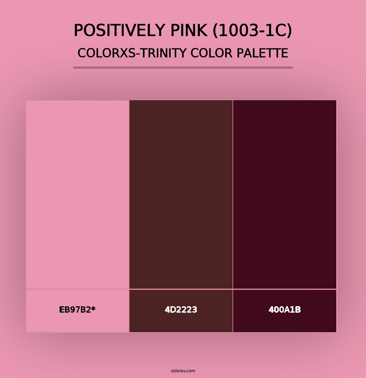 Positively Pink (1003-1C) - Colorxs Trinity Palette