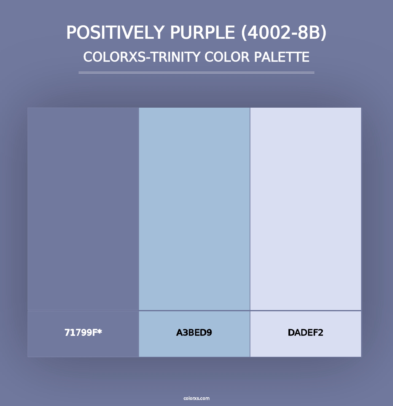 Positively Purple (4002-8B) - Colorxs Trinity Palette