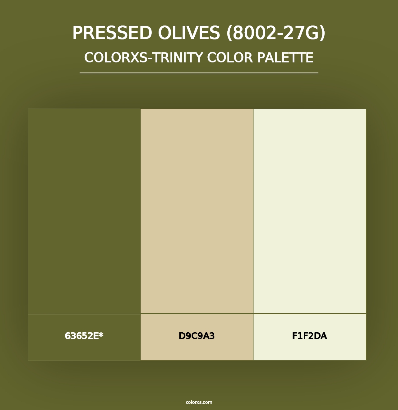 Pressed Olives (8002-27G) - Colorxs Trinity Palette