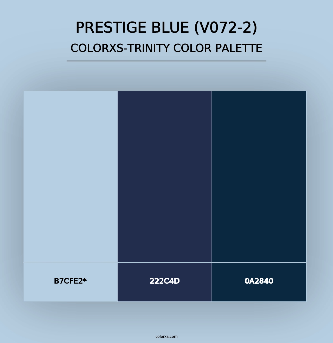 Prestige Blue (V072-2) - Colorxs Trinity Palette