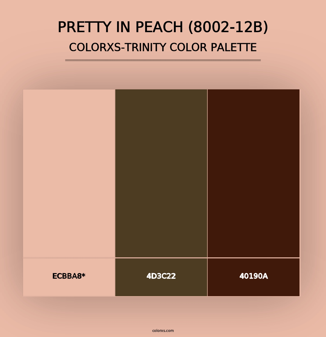 Pretty in Peach (8002-12B) - Colorxs Trinity Palette