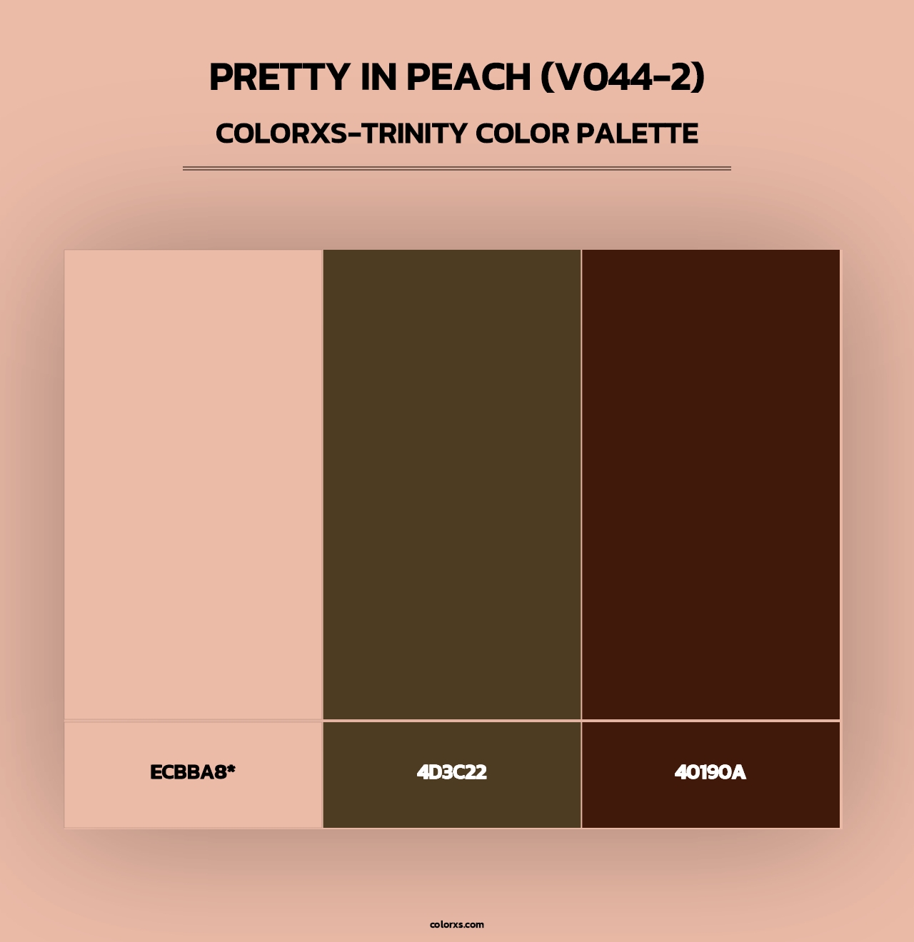 Pretty in Peach (V044-2) - Colorxs Trinity Palette