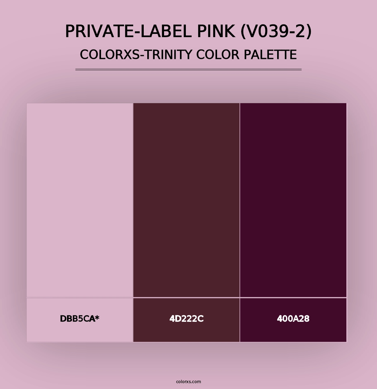 Private-Label Pink (V039-2) - Colorxs Trinity Palette