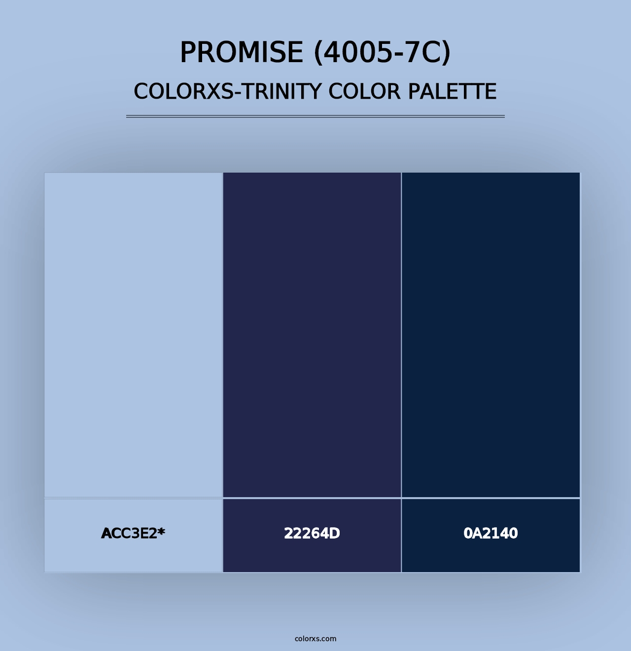 Promise (4005-7C) - Colorxs Trinity Palette