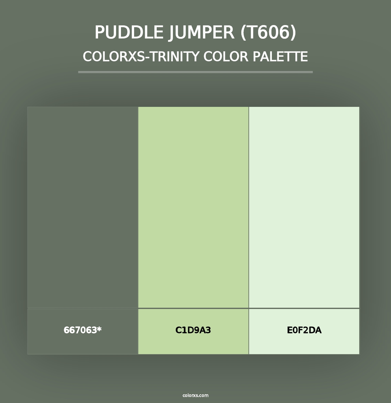 Puddle Jumper (T606) - Colorxs Trinity Palette