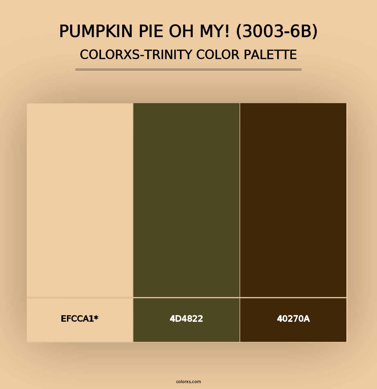 Pumpkin Pie Oh My! (3003-6B) - Colorxs Trinity Palette