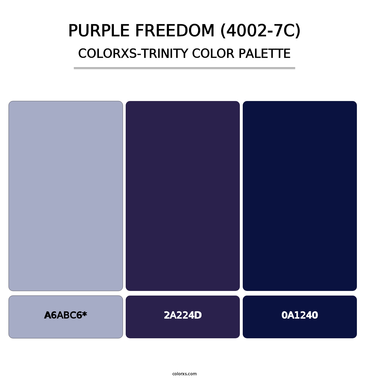 Purple Freedom (4002-7C) - Colorxs Trinity Palette