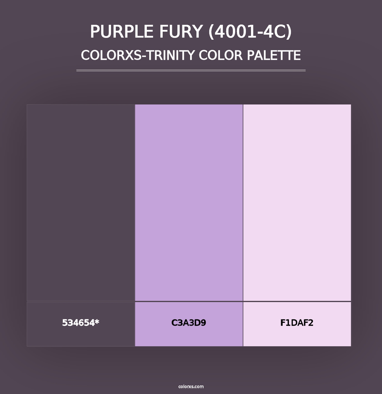 Purple Fury (4001-4C) - Colorxs Trinity Palette