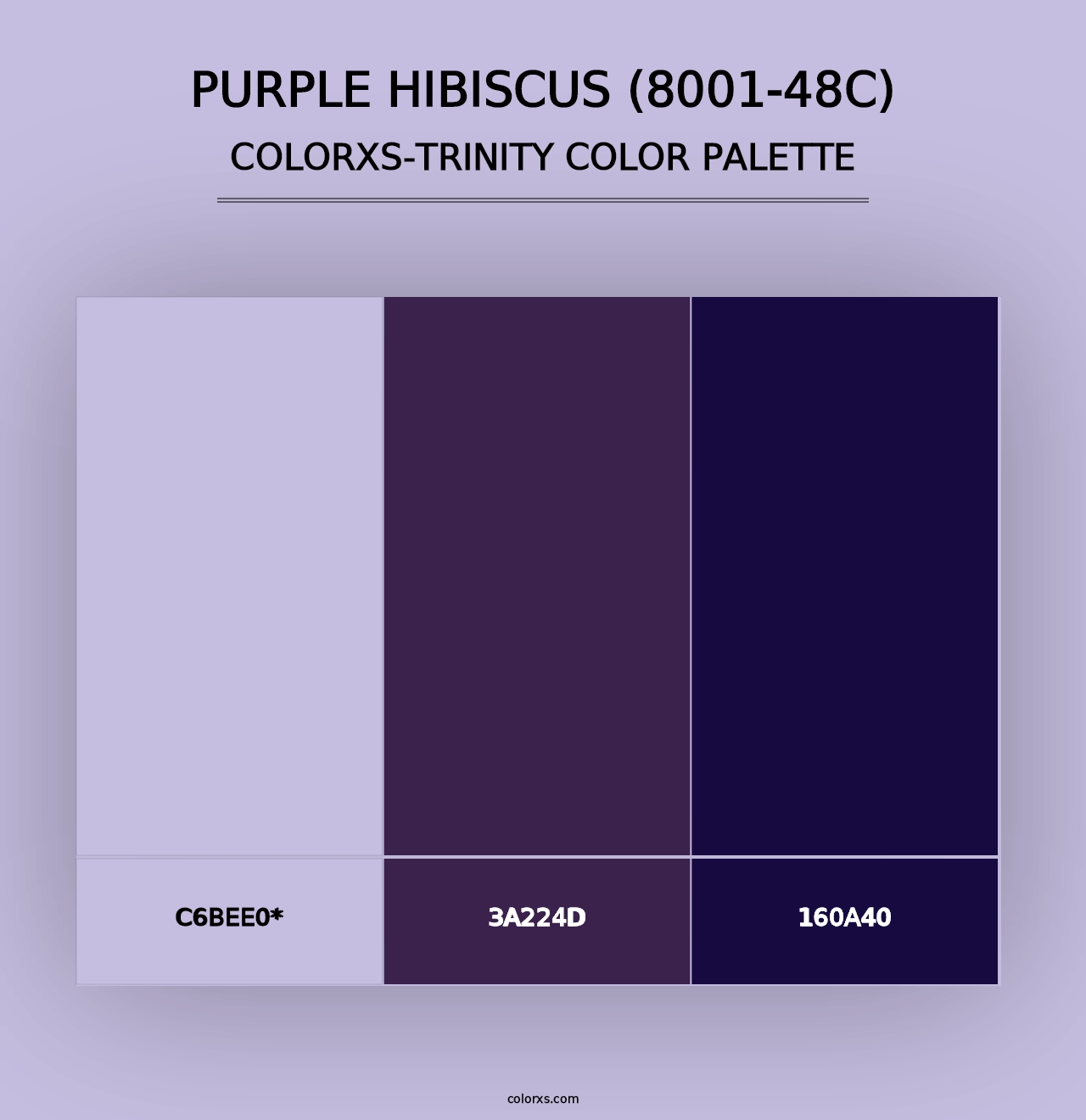 Purple Hibiscus (8001-48C) - Colorxs Trinity Palette