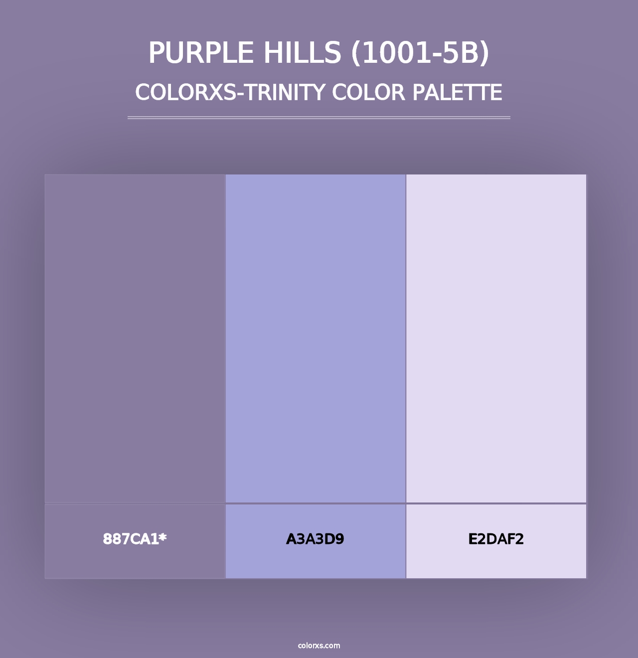 Purple Hills (1001-5B) - Colorxs Trinity Palette