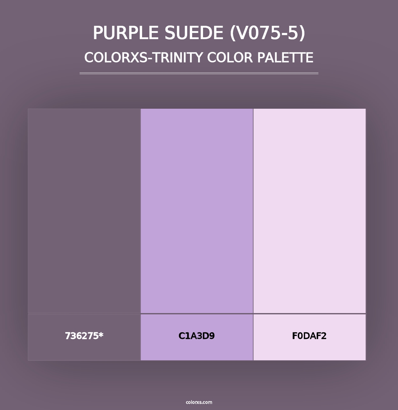 Purple Suede (V075-5) - Colorxs Trinity Palette