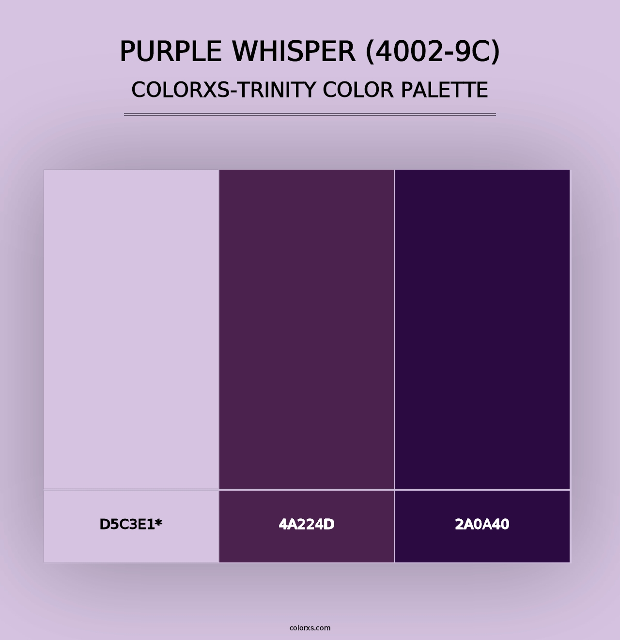 Purple Whisper (4002-9C) - Colorxs Trinity Palette