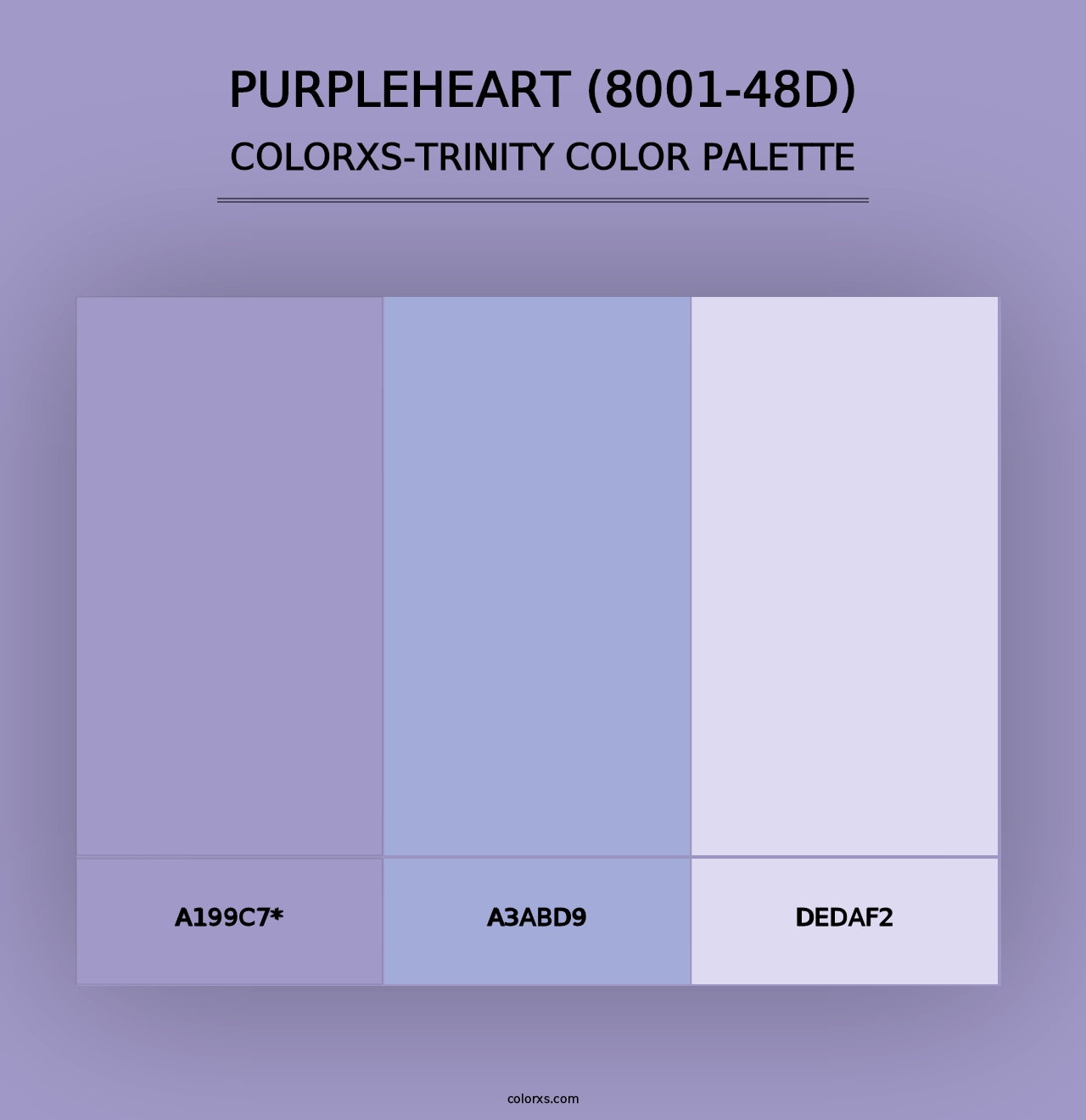 Purpleheart (8001-48D) - Colorxs Trinity Palette