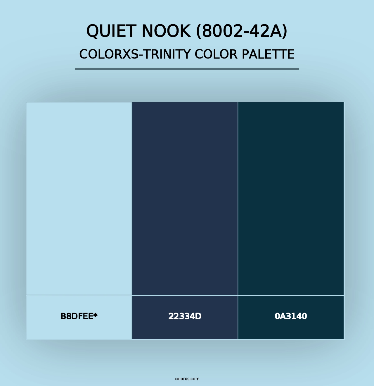 Quiet Nook (8002-42A) - Colorxs Trinity Palette