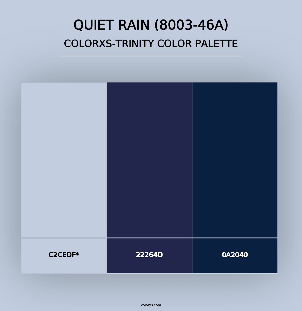 Quiet Rain (8003-46A) - Colorxs Trinity Palette