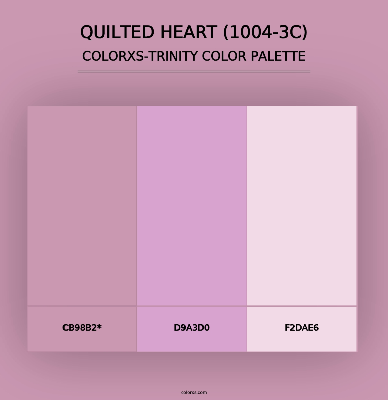 Quilted Heart (1004-3C) - Colorxs Trinity Palette