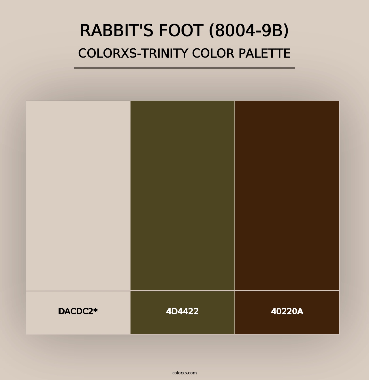 Rabbit's Foot (8004-9B) - Colorxs Trinity Palette