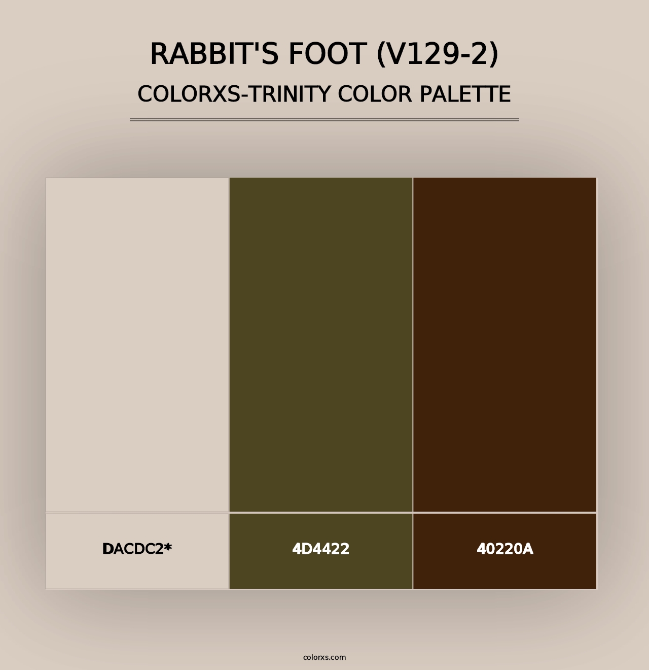 Rabbit's Foot (V129-2) - Colorxs Trinity Palette