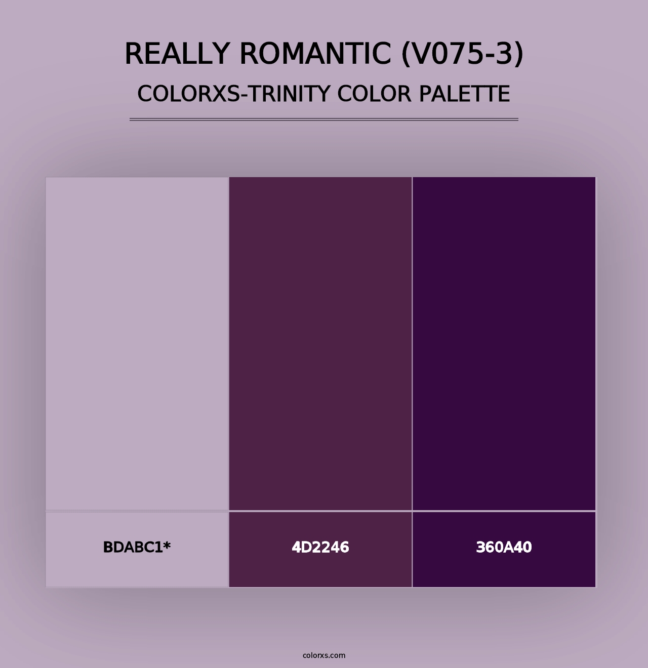 Really Romantic (V075-3) - Colorxs Trinity Palette