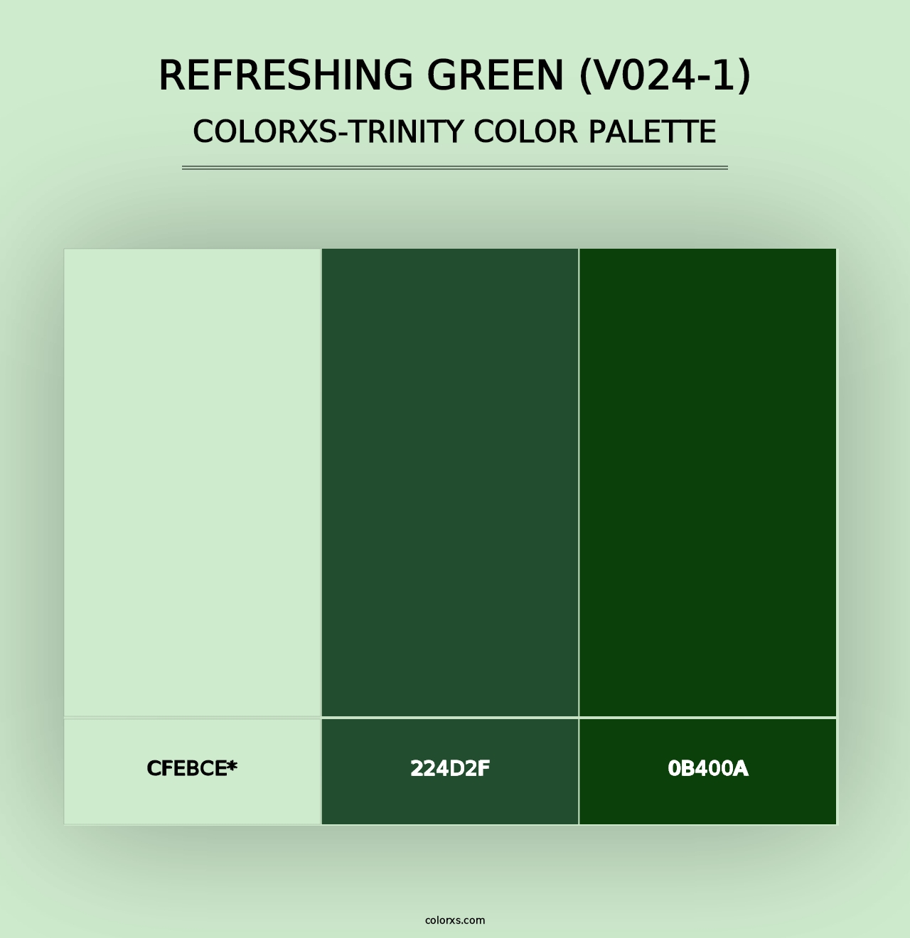 Refreshing Green (V024-1) - Colorxs Trinity Palette