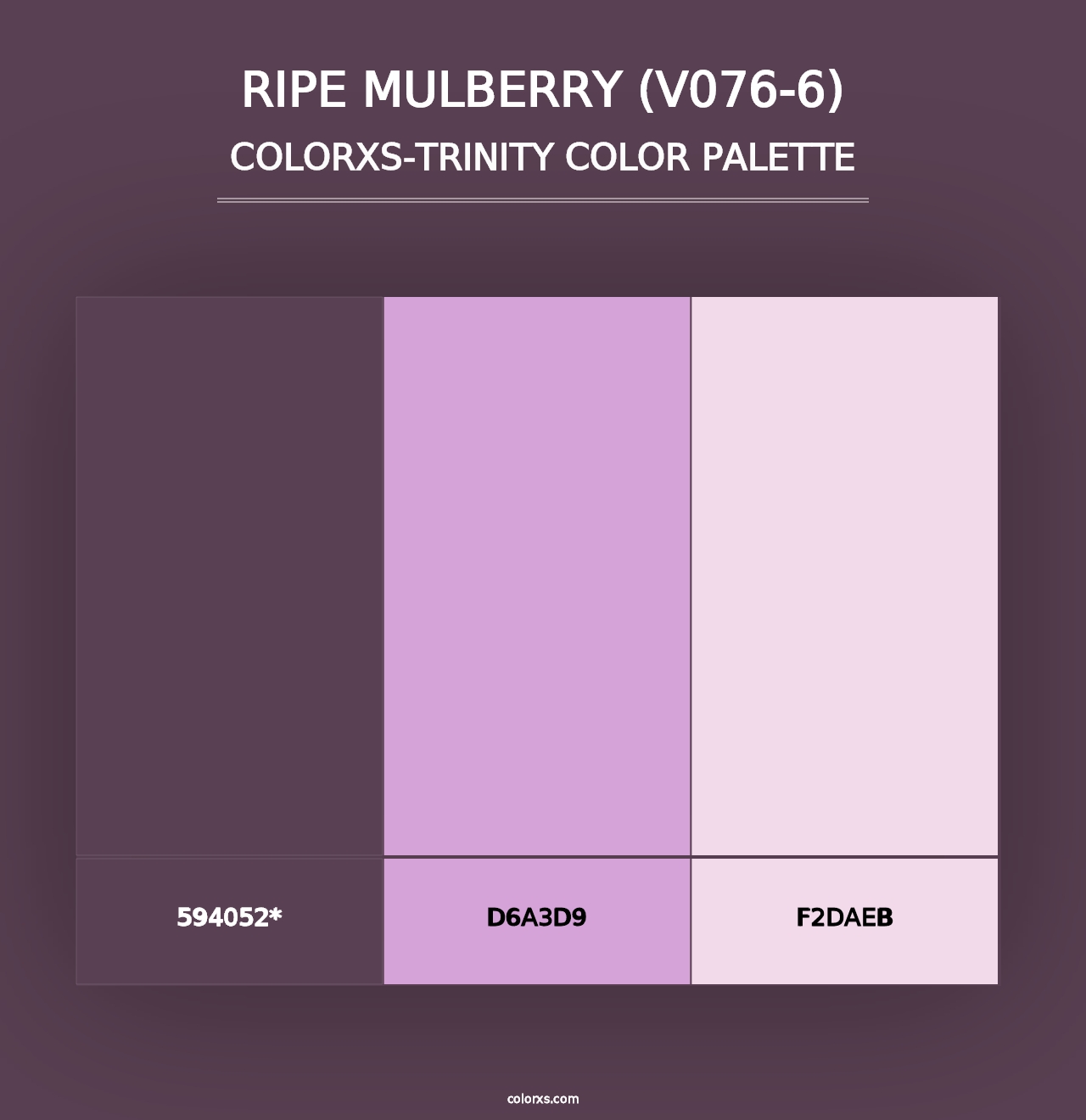 Ripe Mulberry (V076-6) - Colorxs Trinity Palette