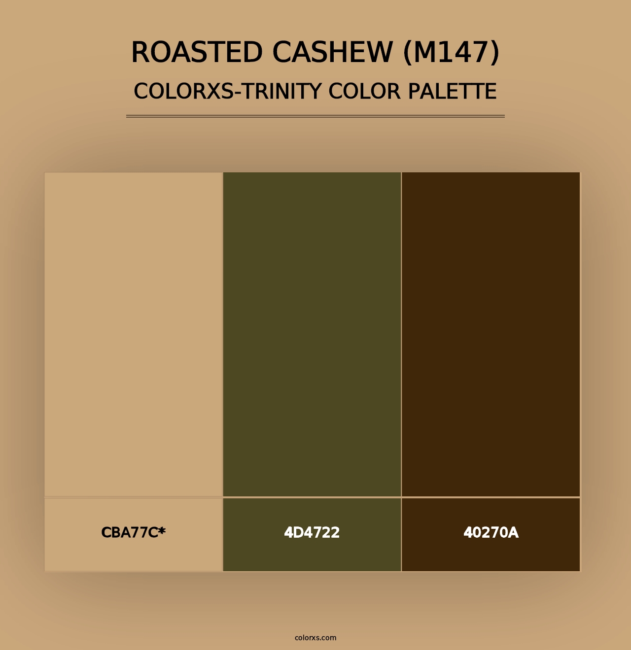 Roasted Cashew (M147) - Colorxs Trinity Palette