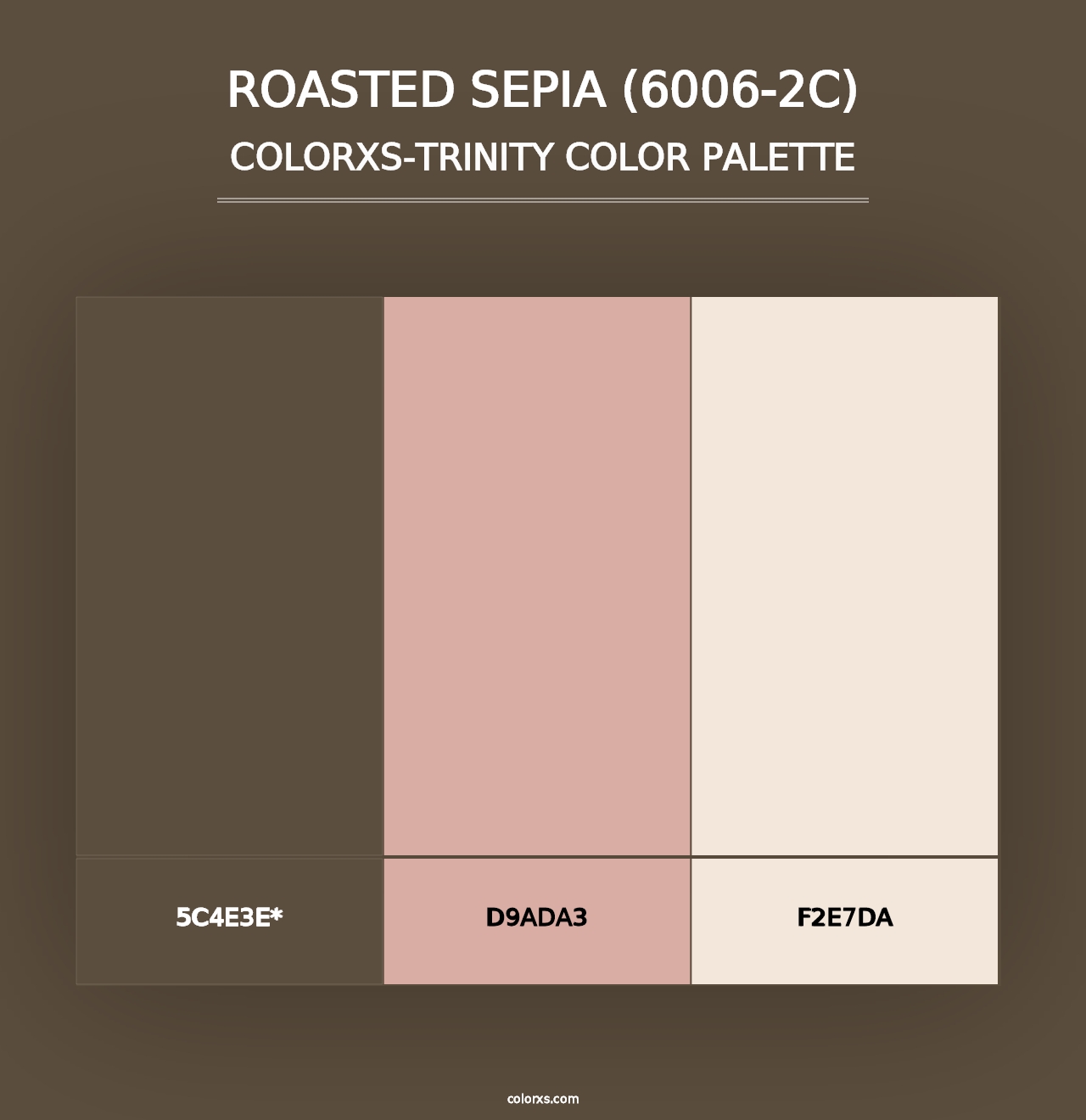 Roasted Sepia (6006-2C) - Colorxs Trinity Palette