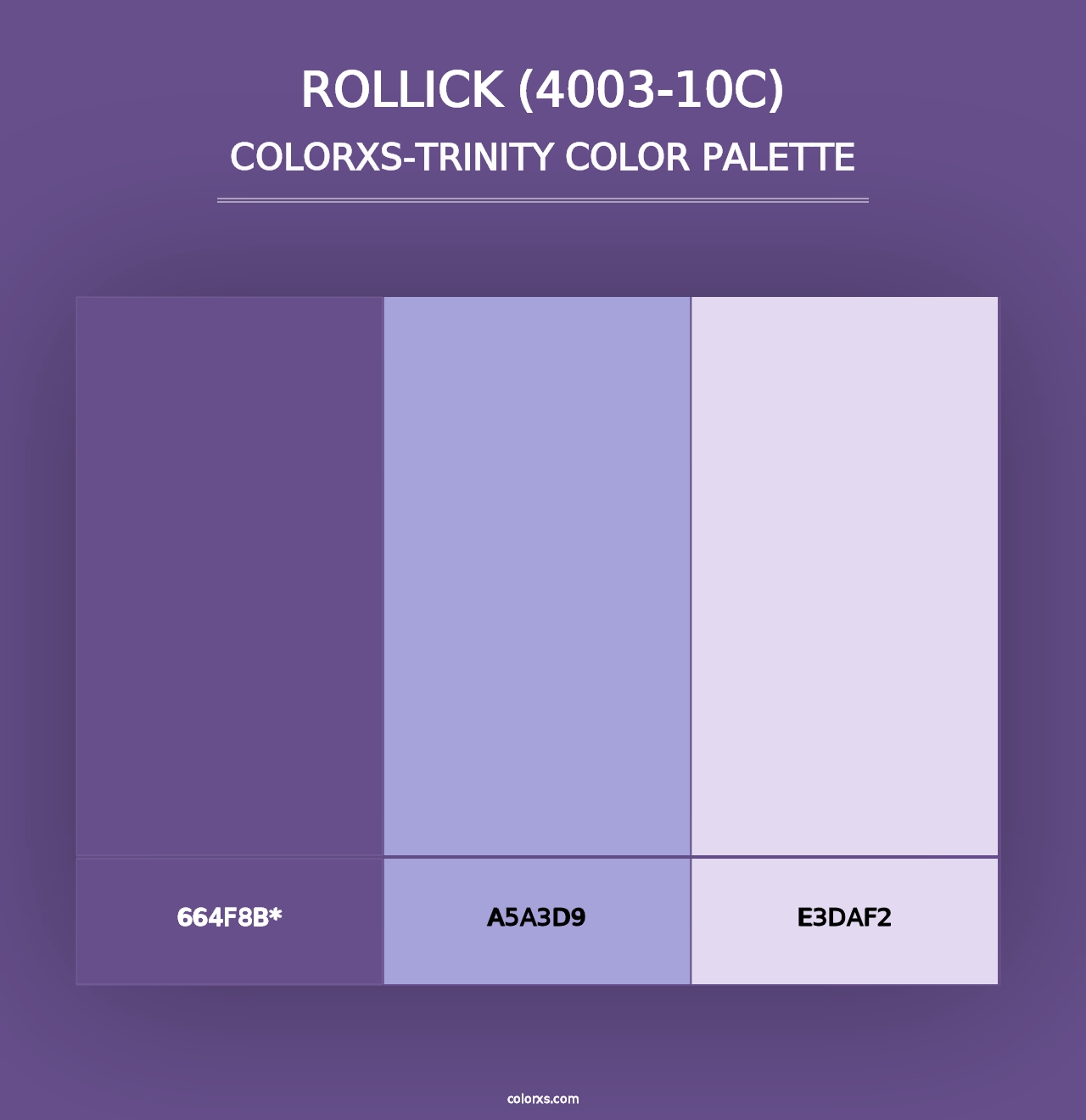 Rollick (4003-10C) - Colorxs Trinity Palette