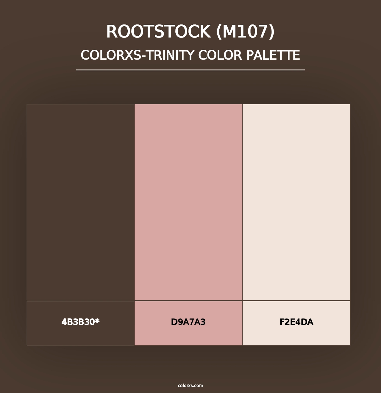 Rootstock (M107) - Colorxs Trinity Palette