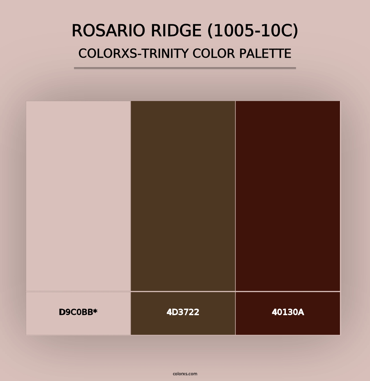 Rosario Ridge (1005-10C) - Colorxs Trinity Palette