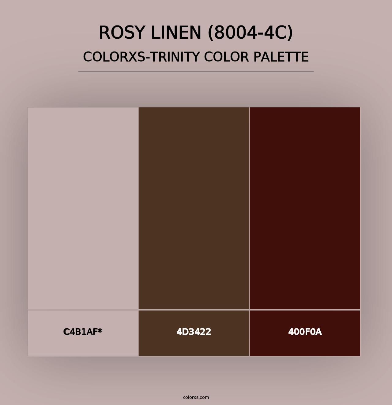 Rosy Linen (8004-4C) - Colorxs Trinity Palette