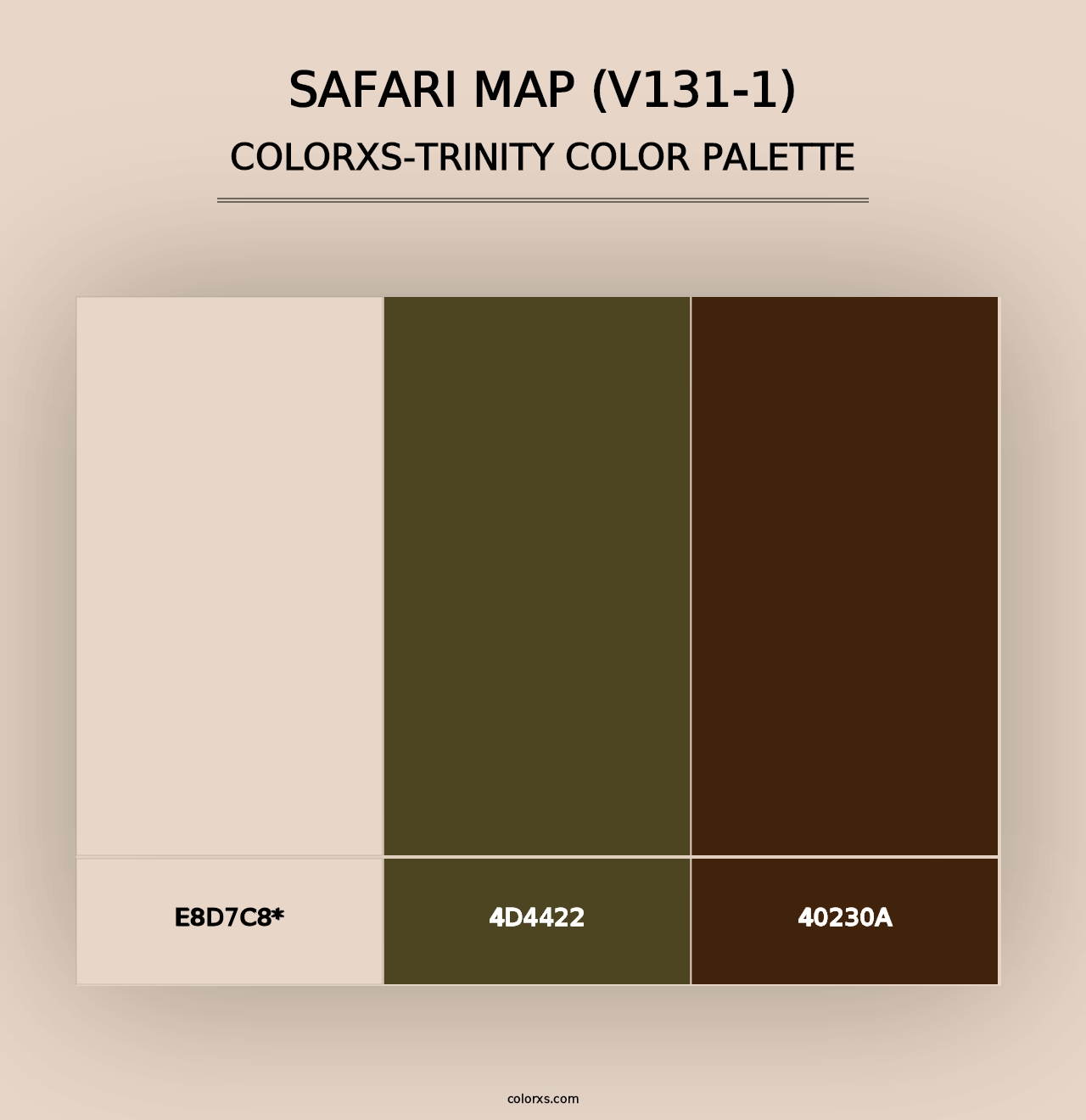 Safari Map (V131-1) - Colorxs Trinity Palette