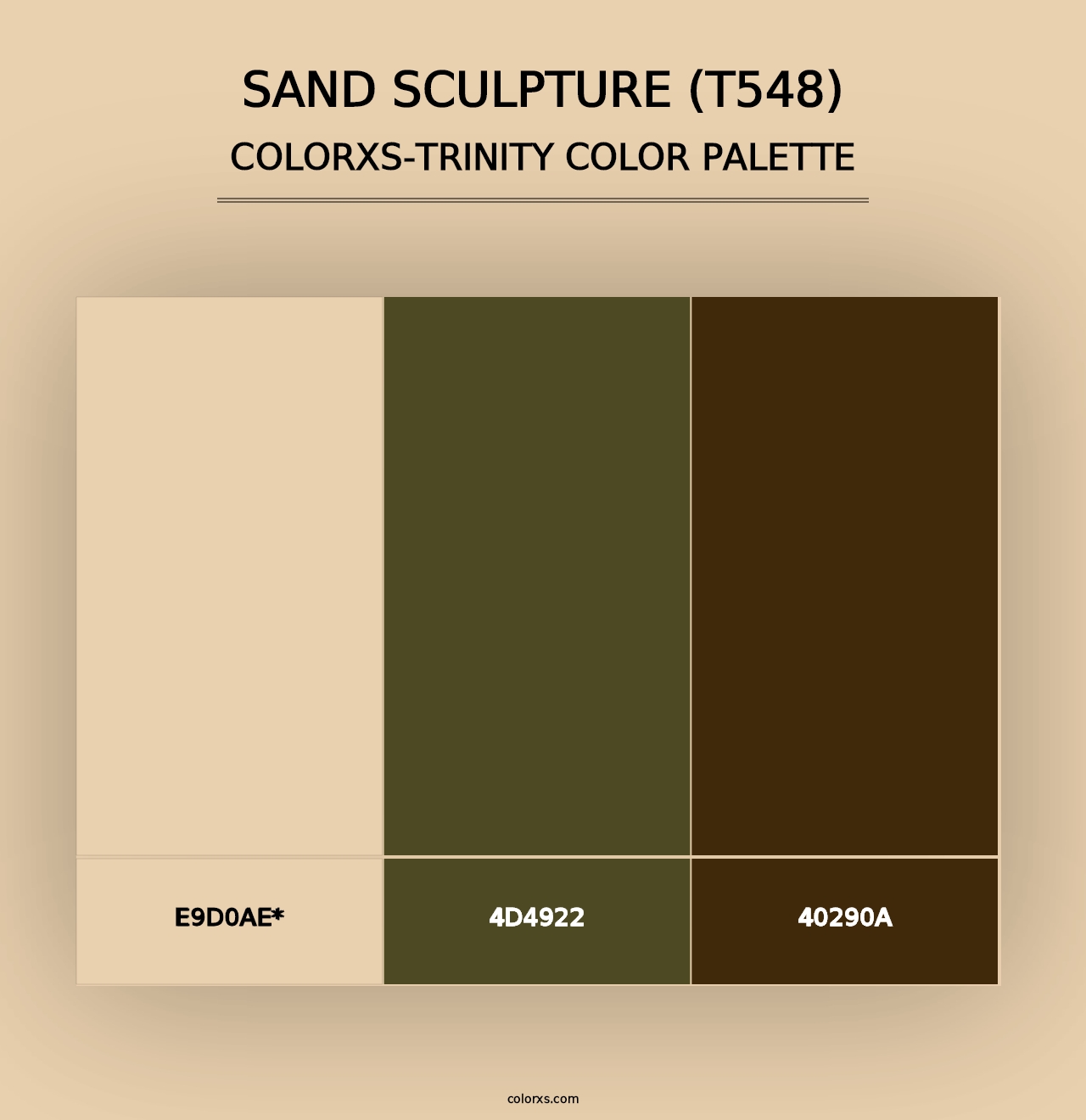 Sand Sculpture (T548) - Colorxs Trinity Palette