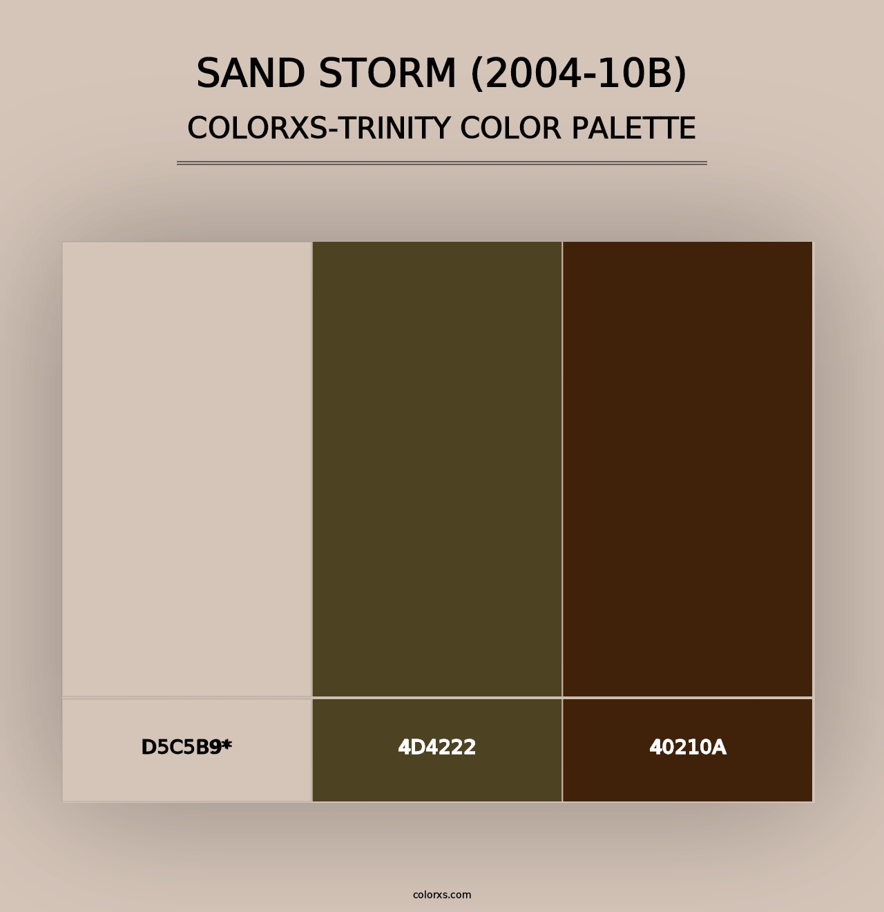 Sand Storm (2004-10B) - Colorxs Trinity Palette