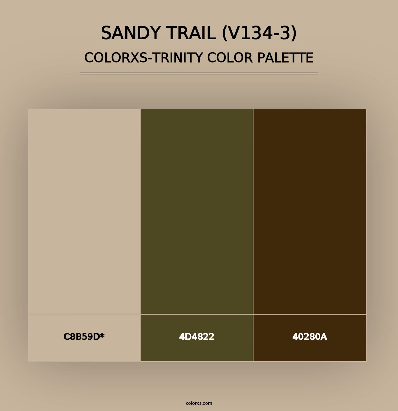 Sandy Trail (V134-3) - Colorxs Trinity Palette