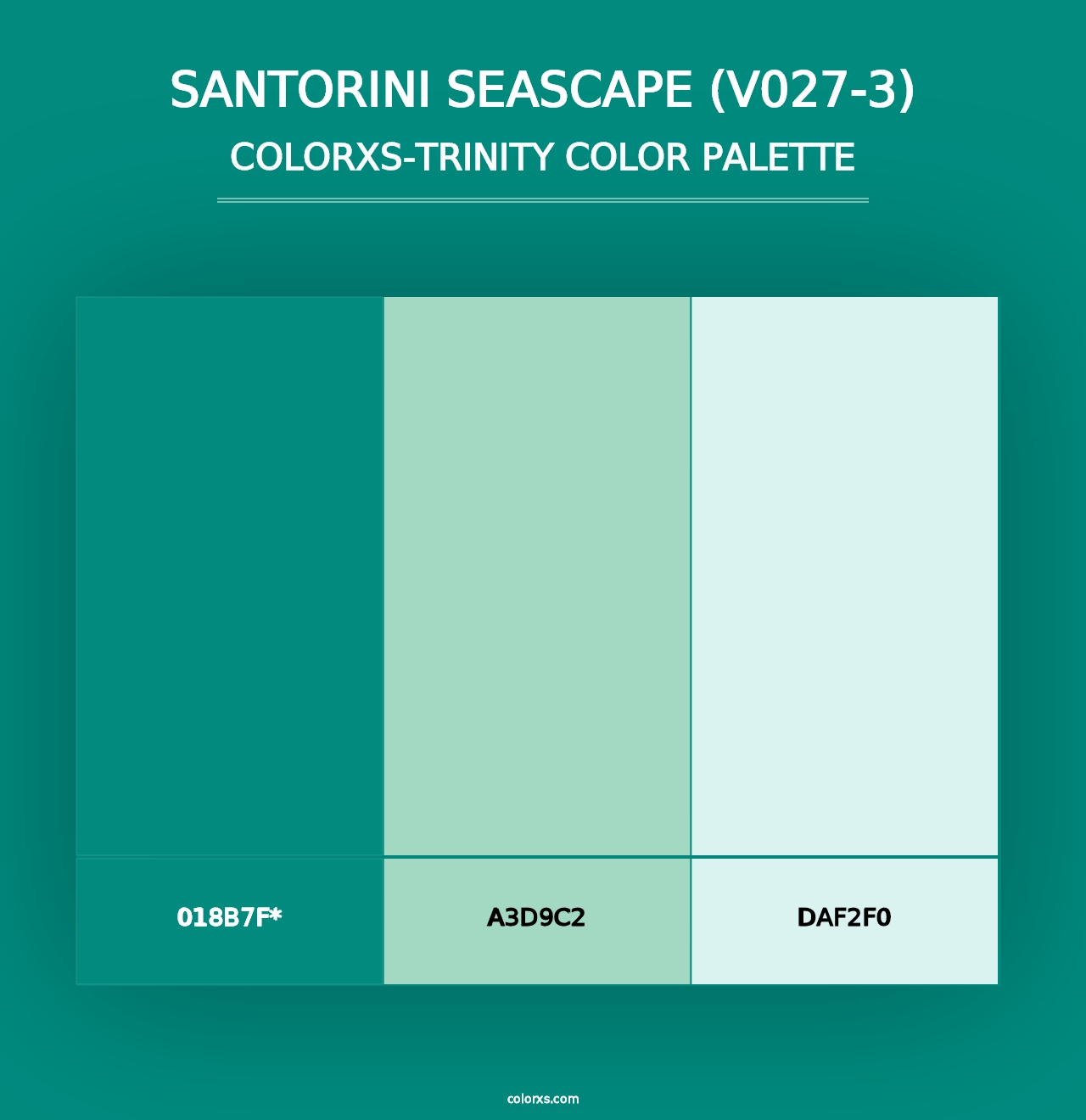 Santorini Seascape (V027-3) - Colorxs Trinity Palette