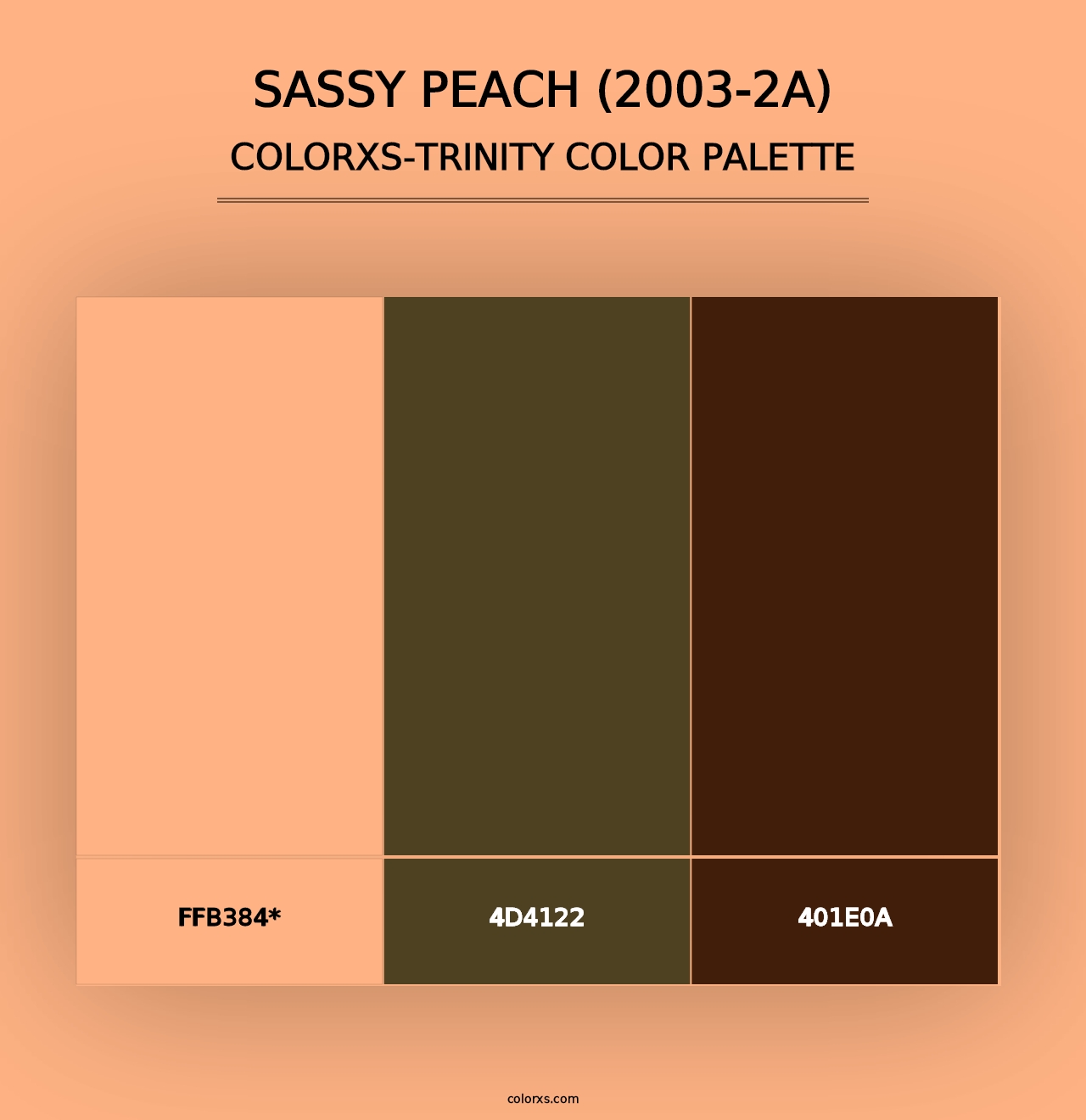 Sassy Peach (2003-2A) - Colorxs Trinity Palette