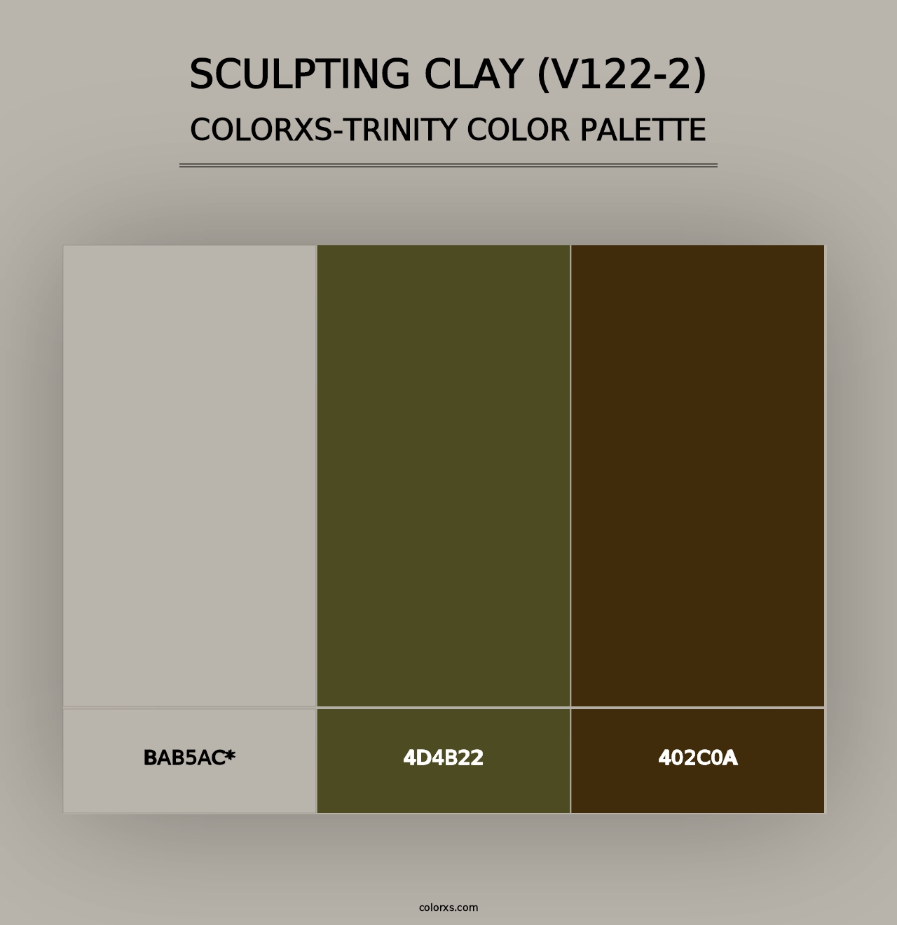 Sculpting Clay (V122-2) - Colorxs Trinity Palette