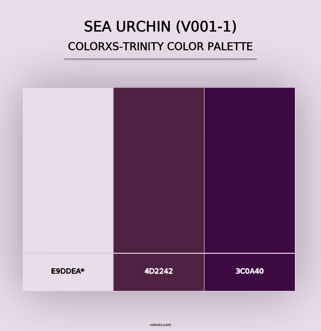 Sea Urchin (V001-1) - Colorxs Trinity Palette