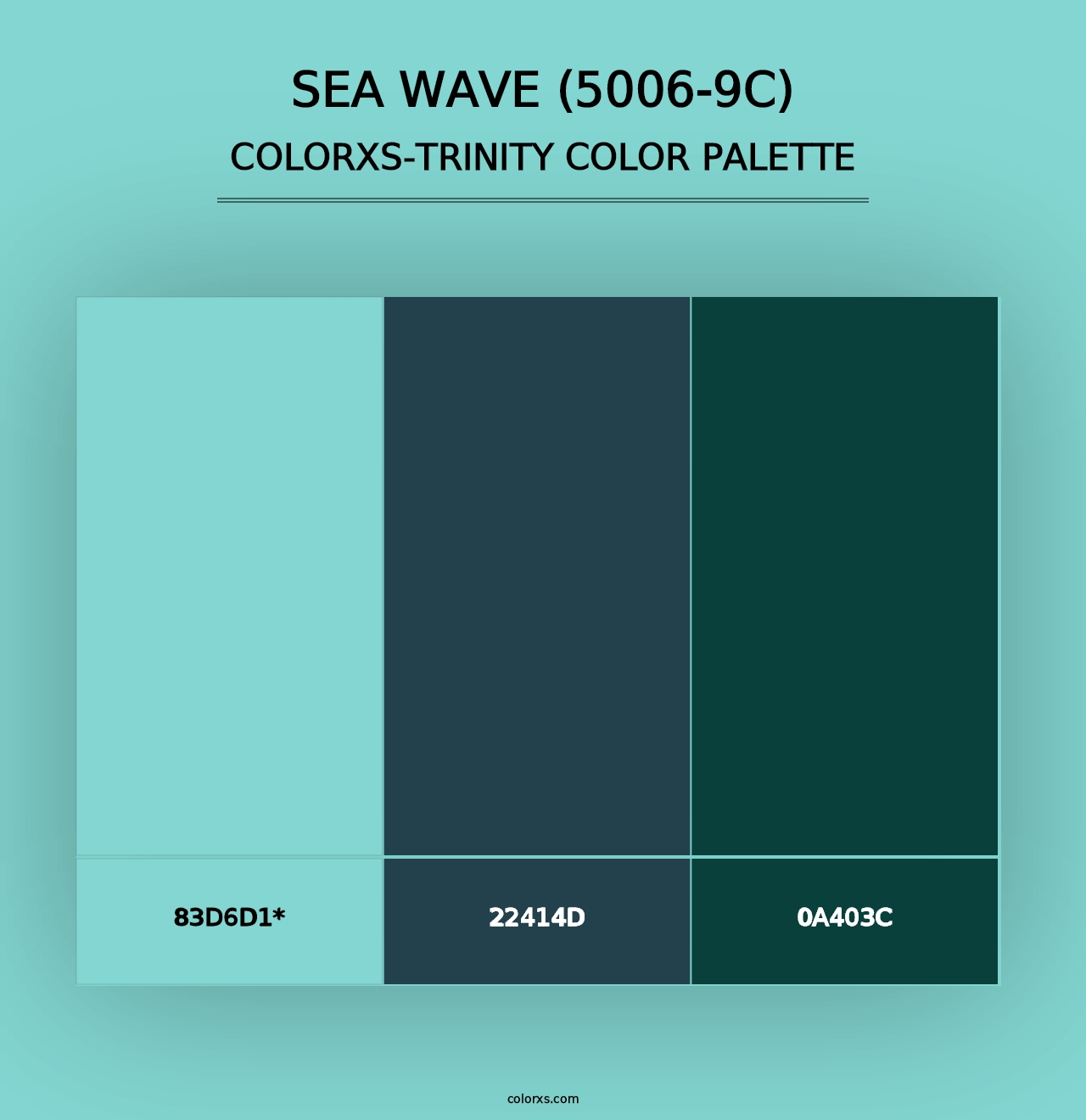 Sea Wave (5006-9C) - Colorxs Trinity Palette