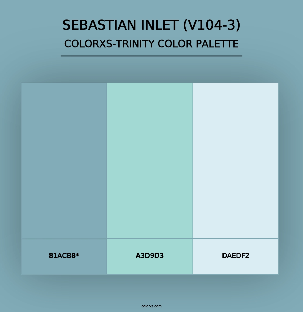 Sebastian Inlet (V104-3) - Colorxs Trinity Palette