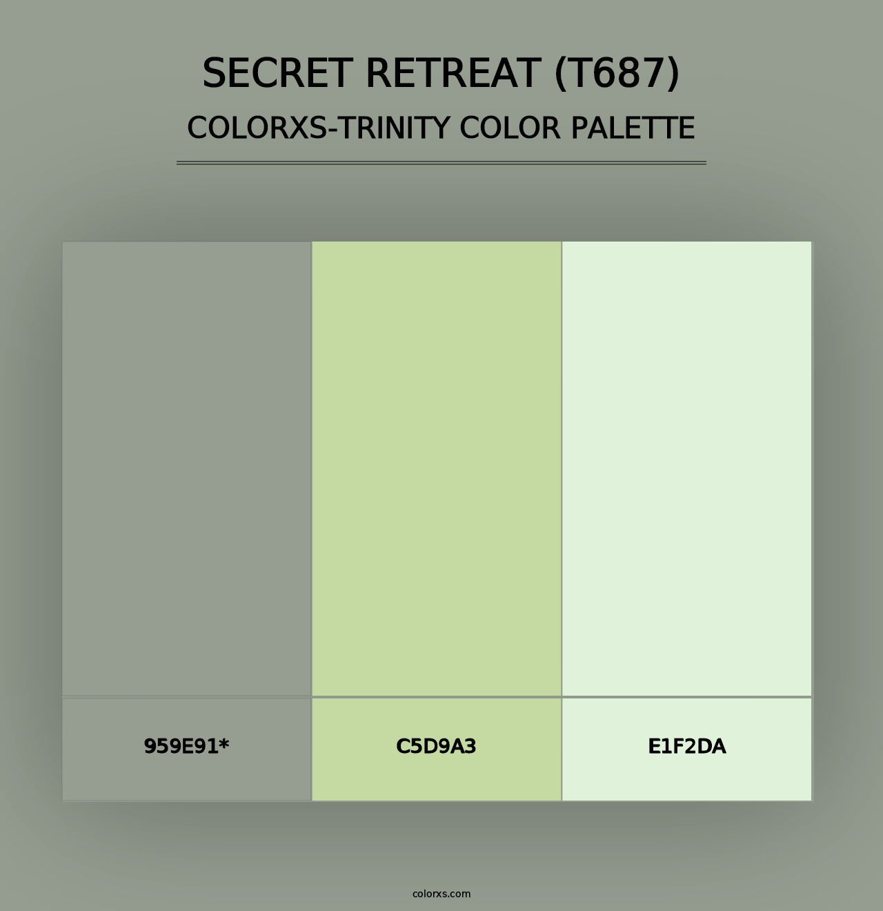 Secret Retreat (T687) - Colorxs Trinity Palette