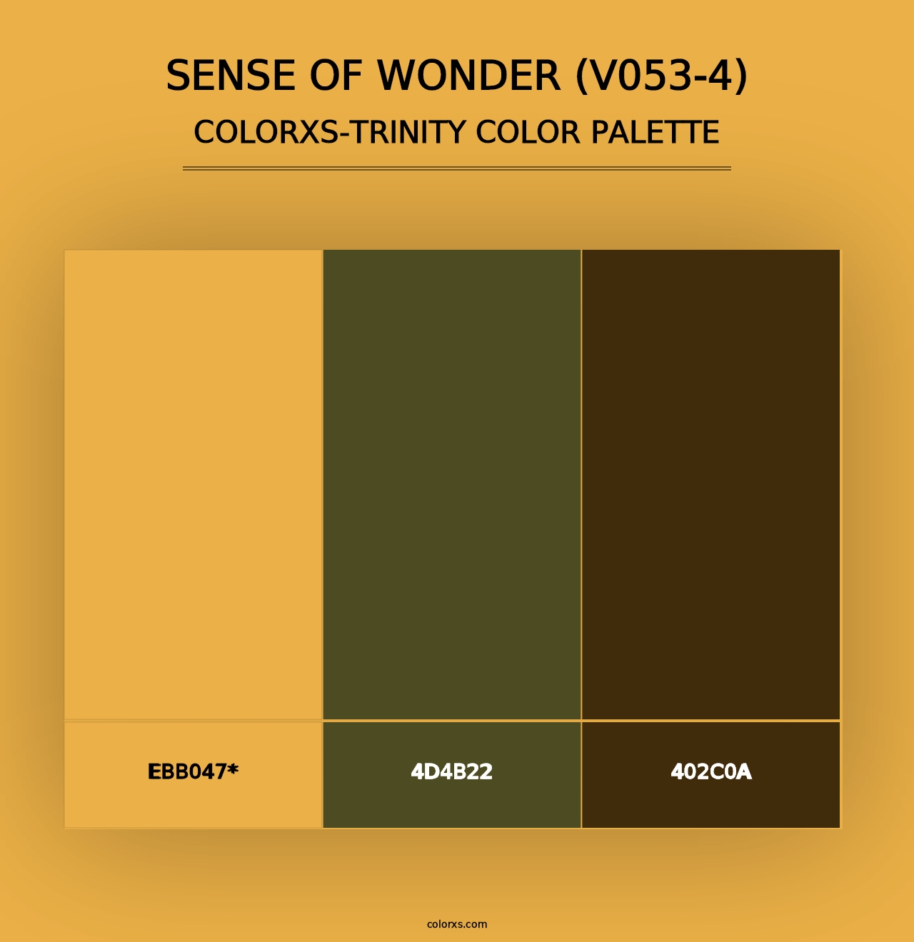 Sense of Wonder (V053-4) - Colorxs Trinity Palette