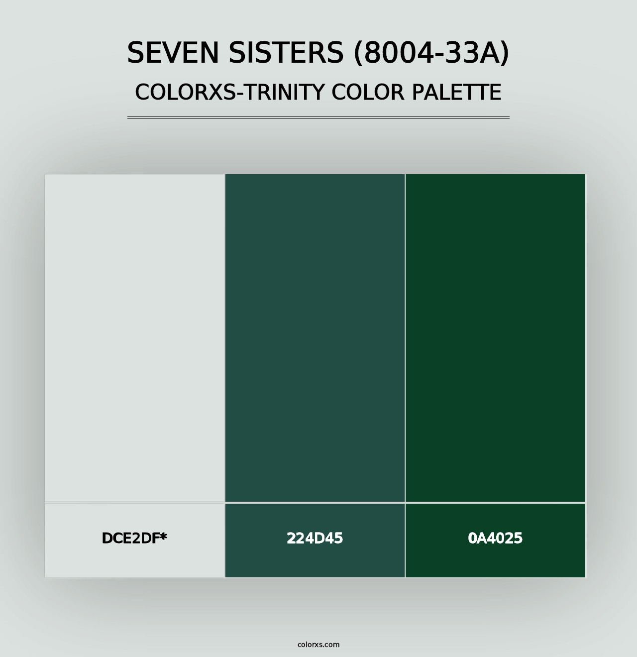 Seven Sisters (8004-33A) - Colorxs Trinity Palette