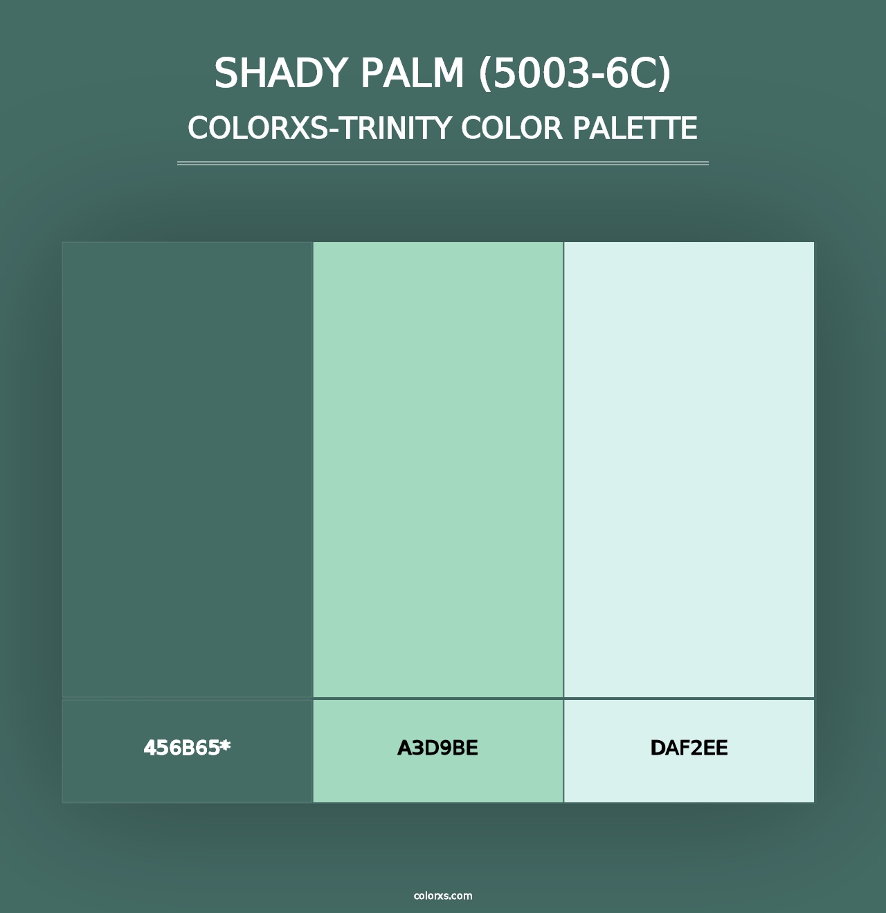 Shady Palm (5003-6C) - Colorxs Trinity Palette