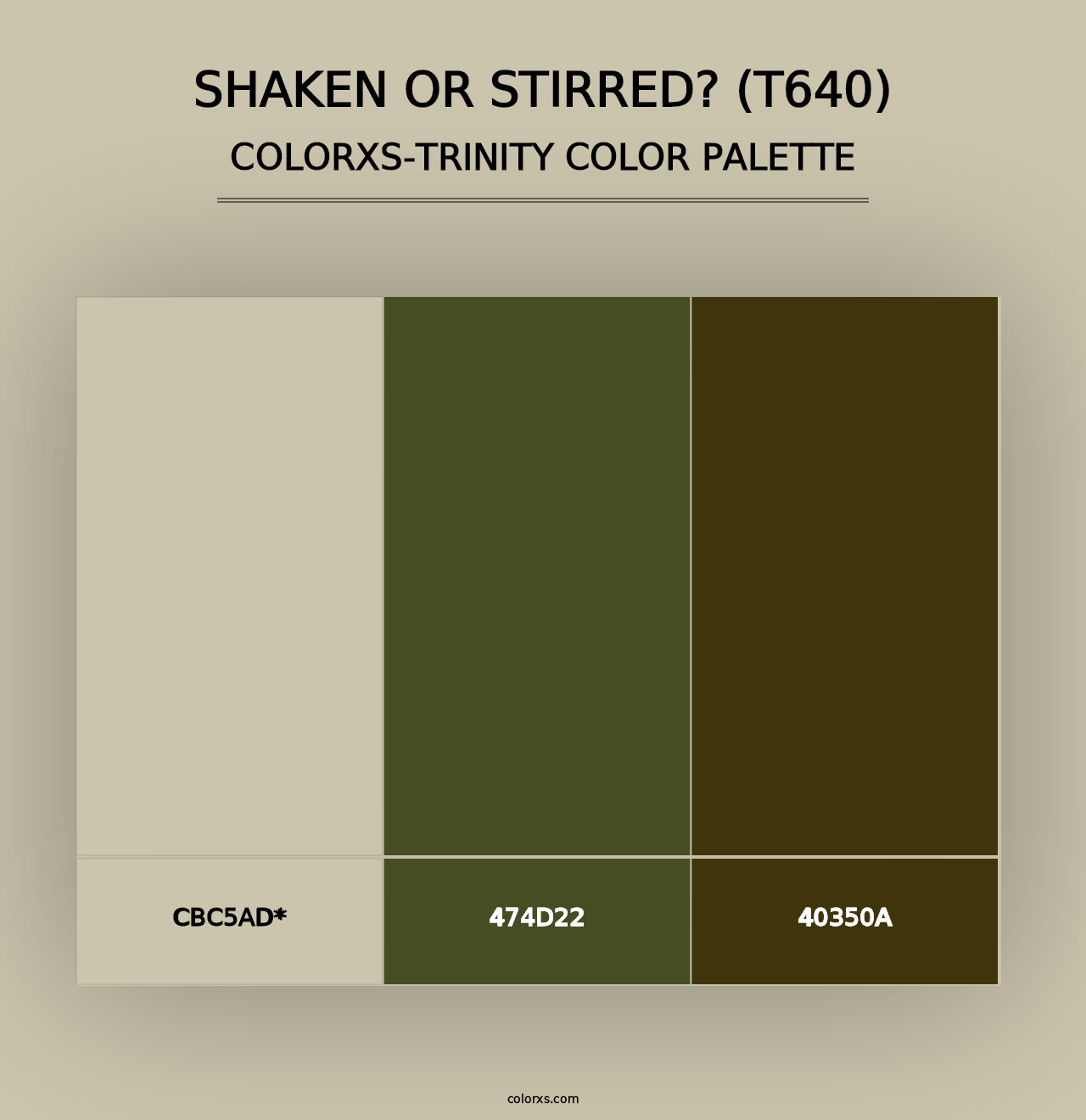 Shaken or Stirred? (T640) - Colorxs Trinity Palette