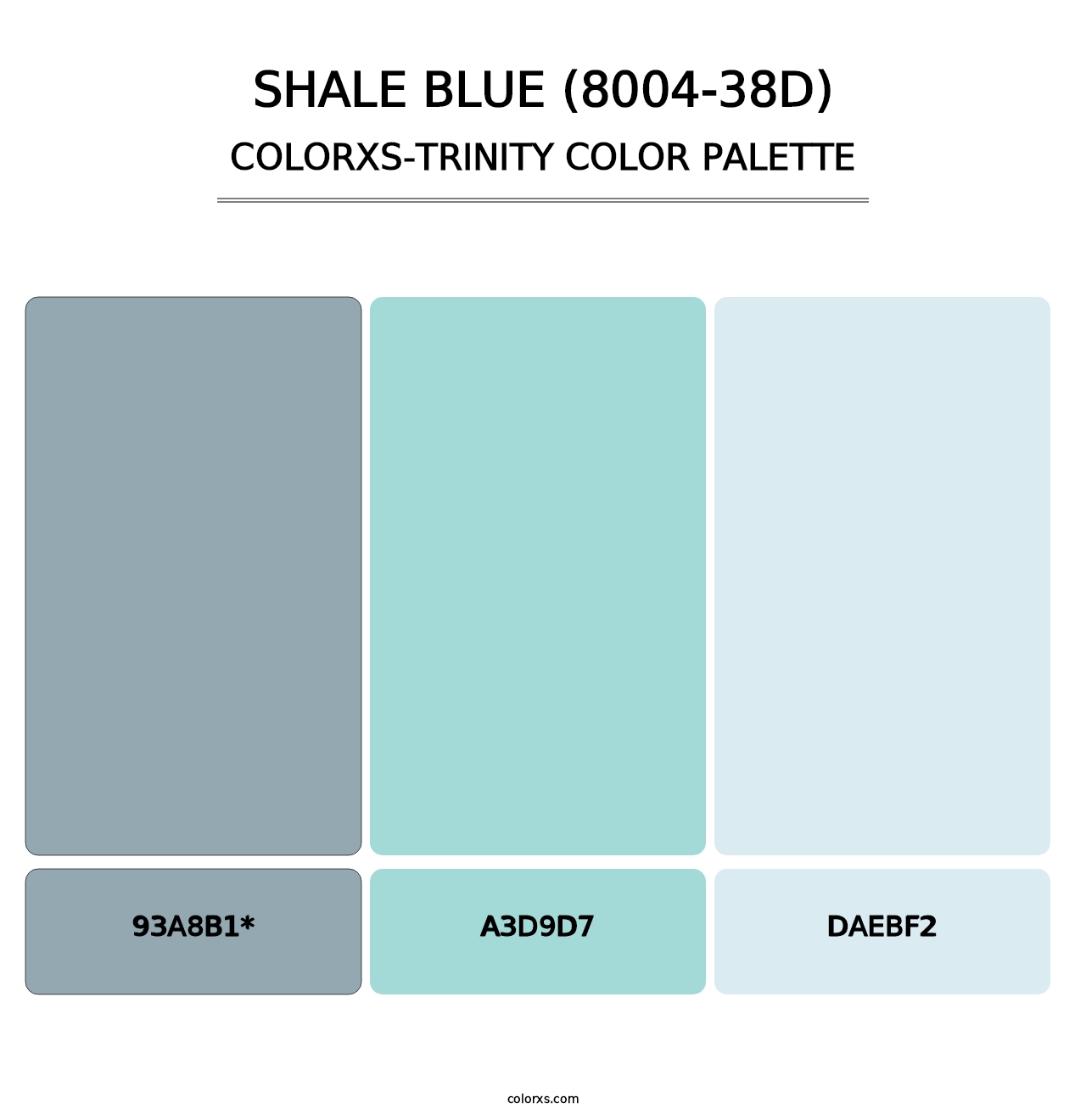 Shale Blue (8004-38D) - Colorxs Trinity Palette