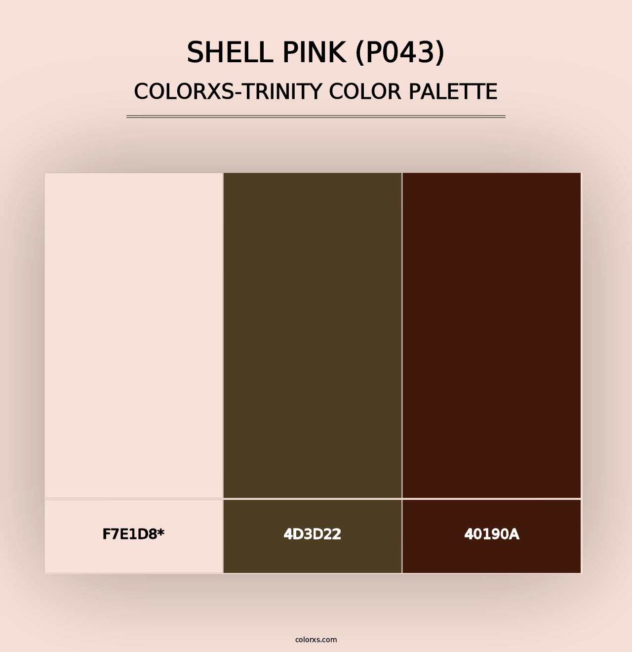 Shell Pink (P043) - Colorxs Trinity Palette