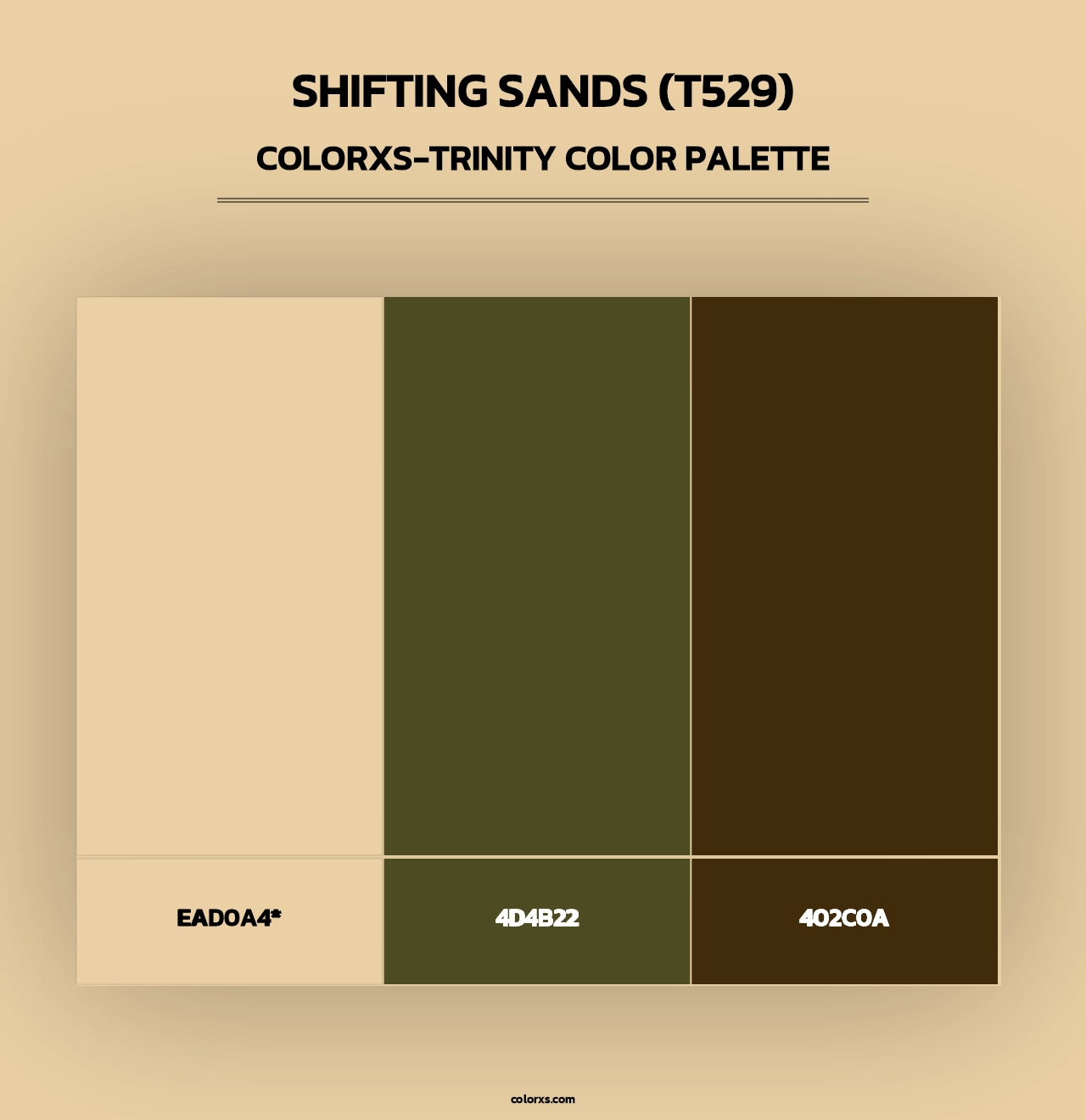 Shifting Sands (T529) - Colorxs Trinity Palette